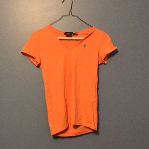Ralph Lauren sport orange vneck